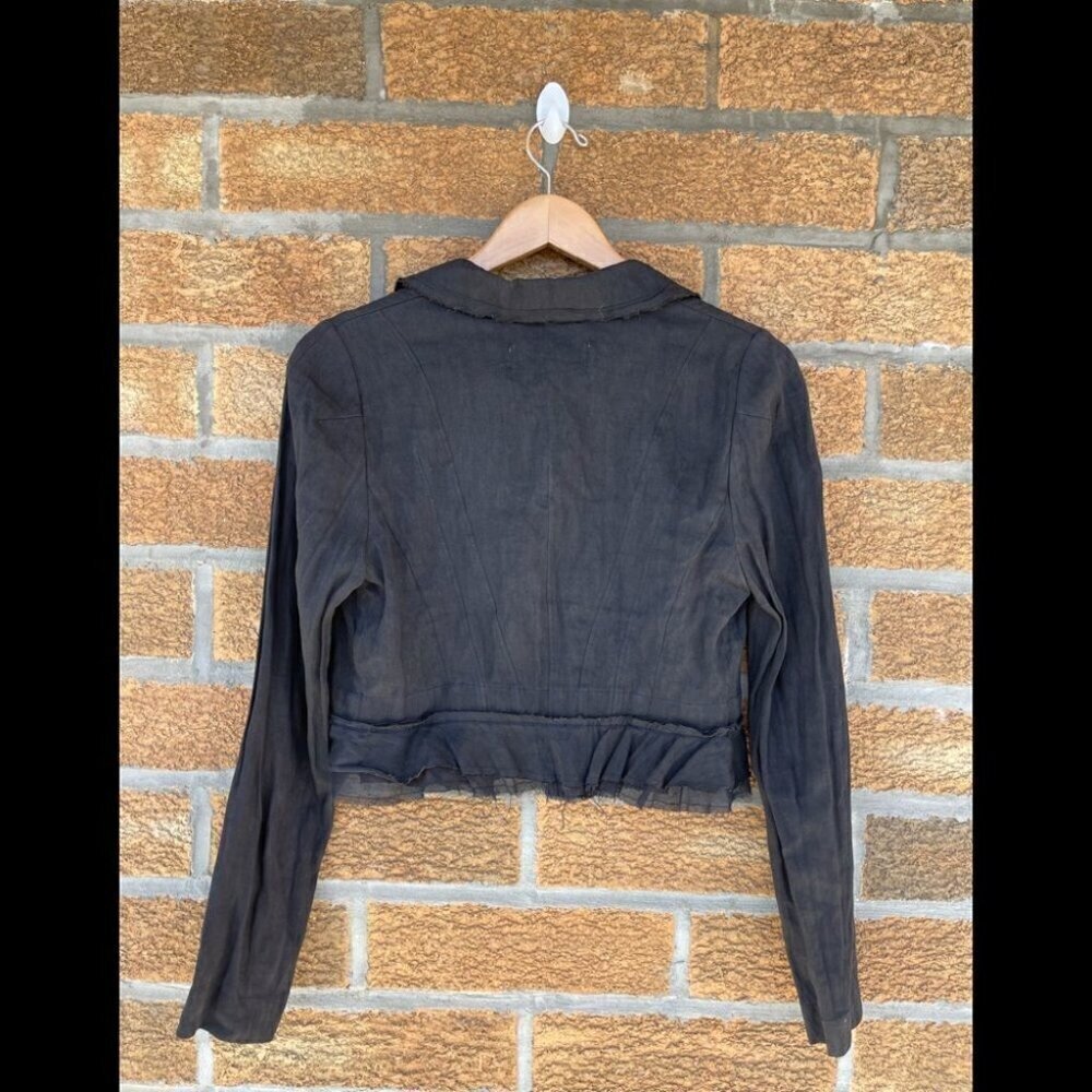HACHE linen blend cropped jacket 42 - Picture 7 of 7